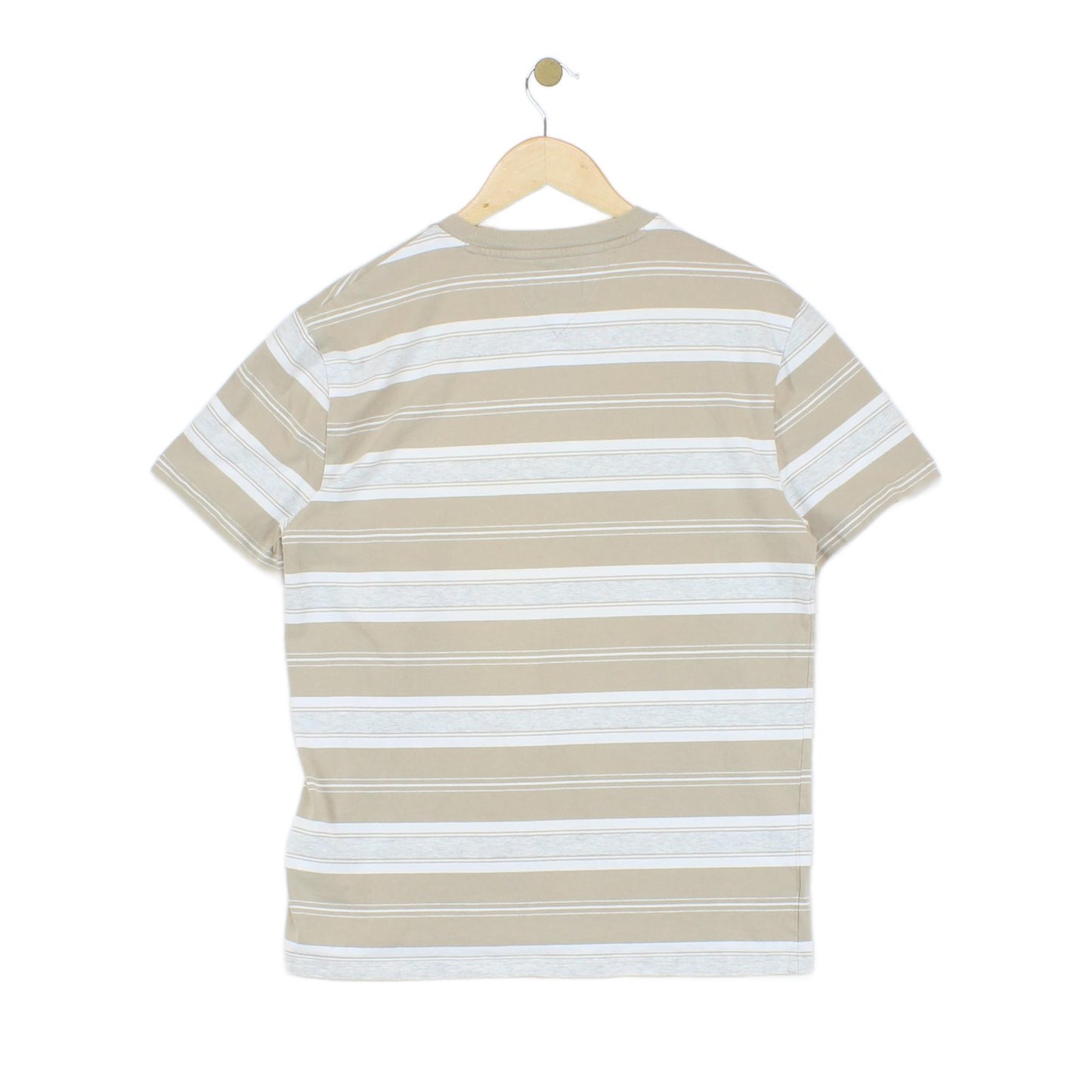 Mens Striped T-Shirt Crew Neck Short Sleeve