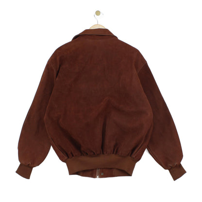 Mens Suede Jacket Made In Italy Full Zip