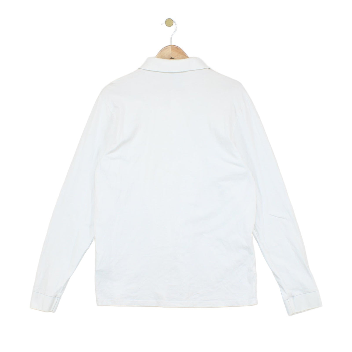 Mens Polo Shirt Slim Fit Stretch Long Sleeve Classic