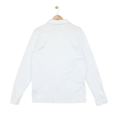 Mens Polo Shirt Slim Fit Stretch Long Sleeve Classic