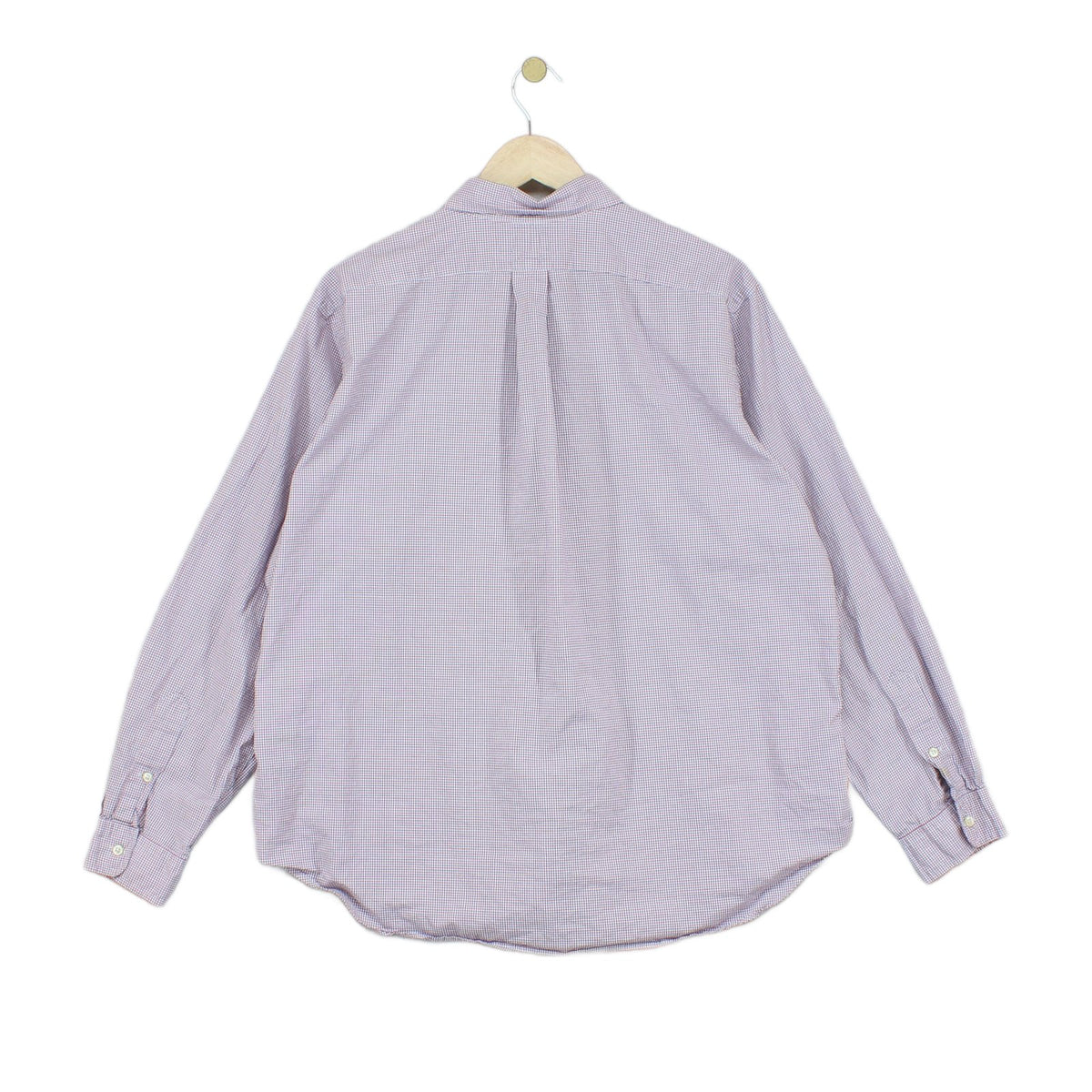 Mens Check Shirt Classic Fit Button Down