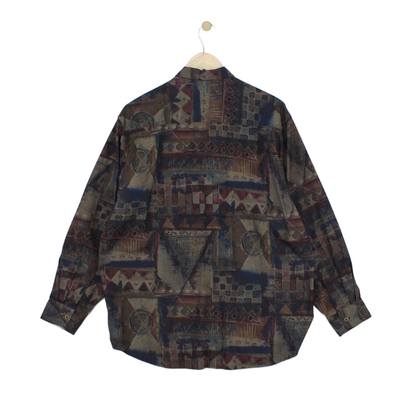 Mens Patterned Shirt Button Up