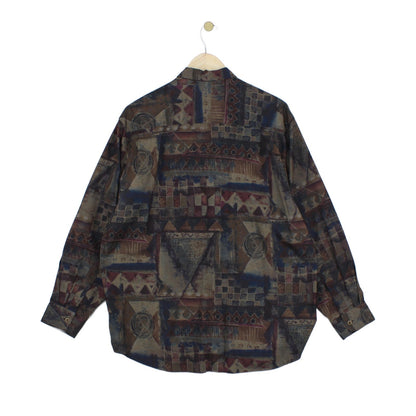 Mens Patterned Shirt Button Up