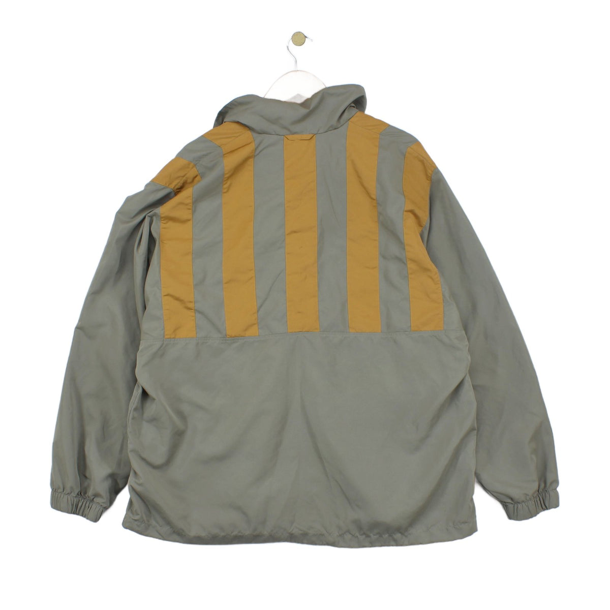 Mens Windbreaker Jacket 1/4 Zip Colorblock Oversized