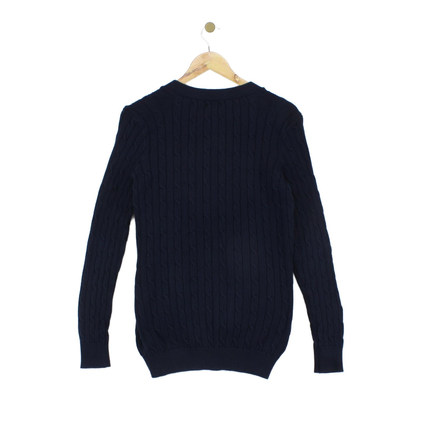Womens Cable Knit Cardigan Classic Cotton