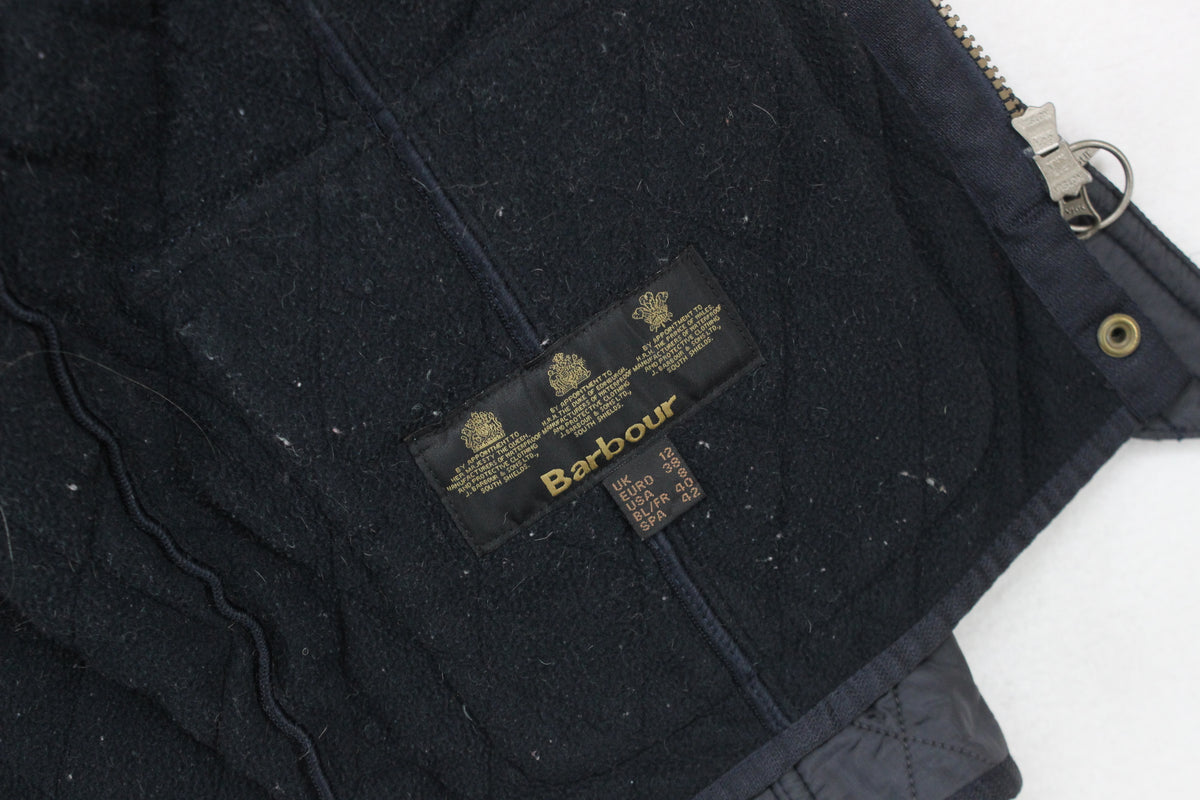 Womens Quilted Jacket Belted Full Zip