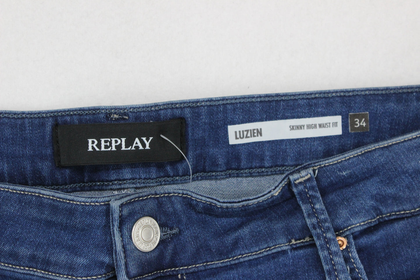 Womens Luzien Jeans Skinny High Waist Fit Stretch