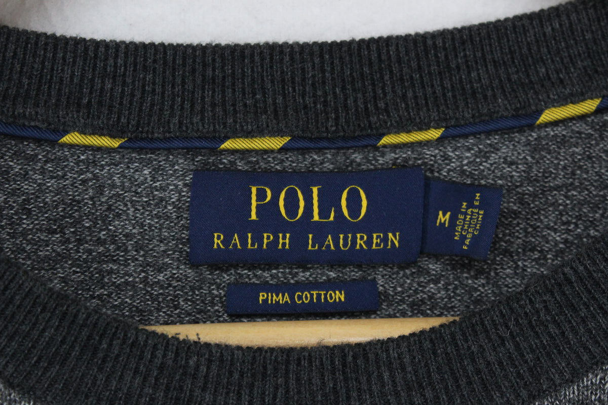 Mens Jumper Long Sleeve Knit Pima Cotton
