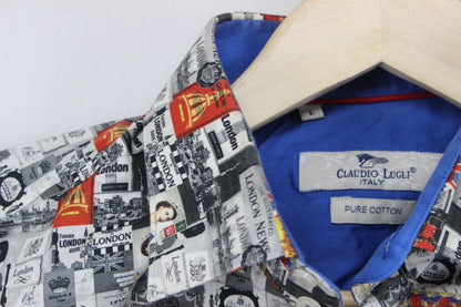 Mens Queen Elizabeth Shirt London Cotton
