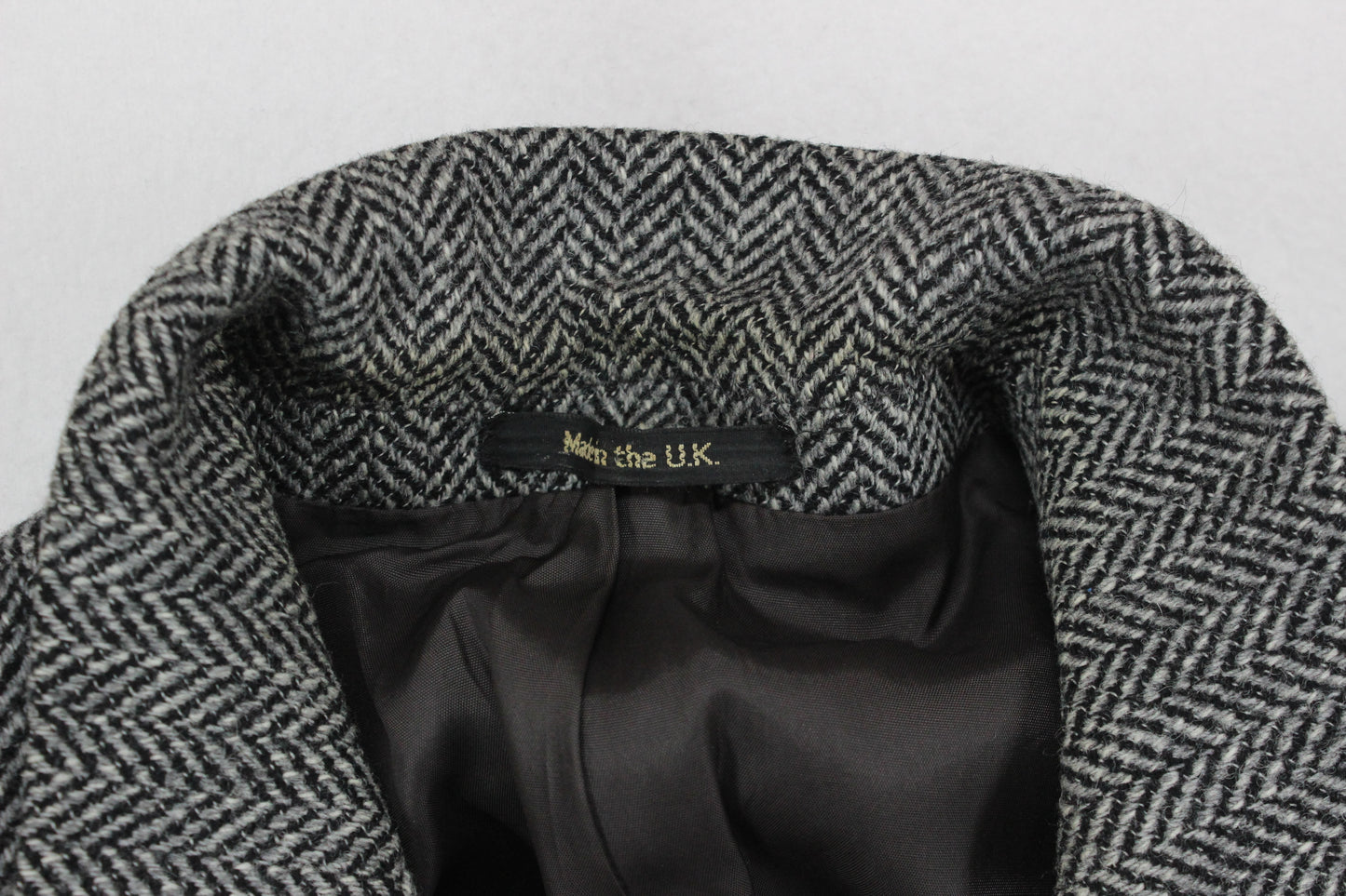Mens Tweed Blazer Uk Made Herringbone