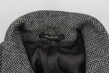 Mens Tweed Blazer Uk Made Herringbone