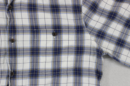 Mens Plaid Shirt Long Sleeve Button Up