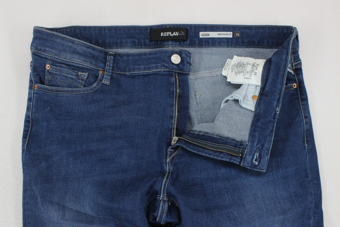Womens Luzien Jeans Skinny High Waist Fit Stretch