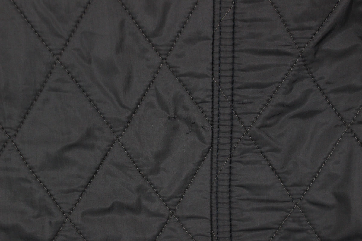 Womens Quilted Jacket Belted Full Zip