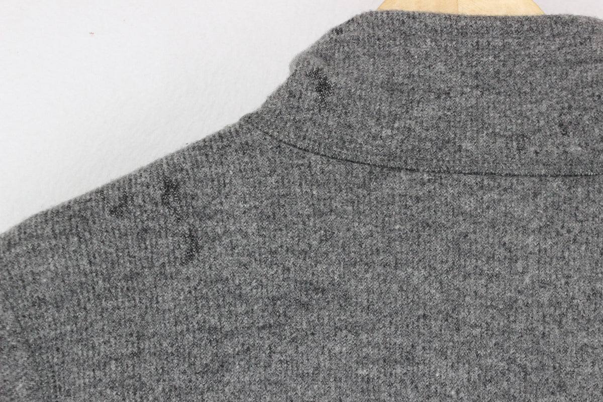 Mens Fleece Jacket Outdoor Full Zip Wool Blend