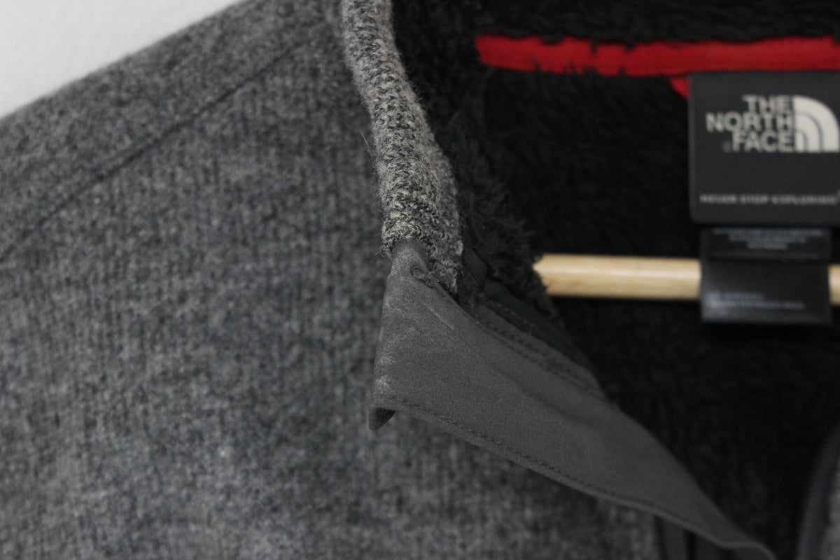 Mens Fleece Jacket Outdoor Full Zip Wool Blend