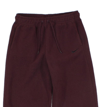 Womens Fleece Joggers Elastic Wide Leg