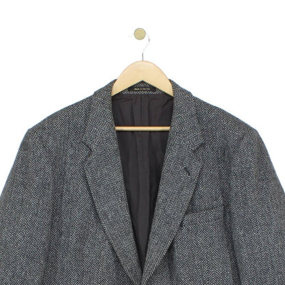 Mens Tweed Blazer Uk Made Herringbone