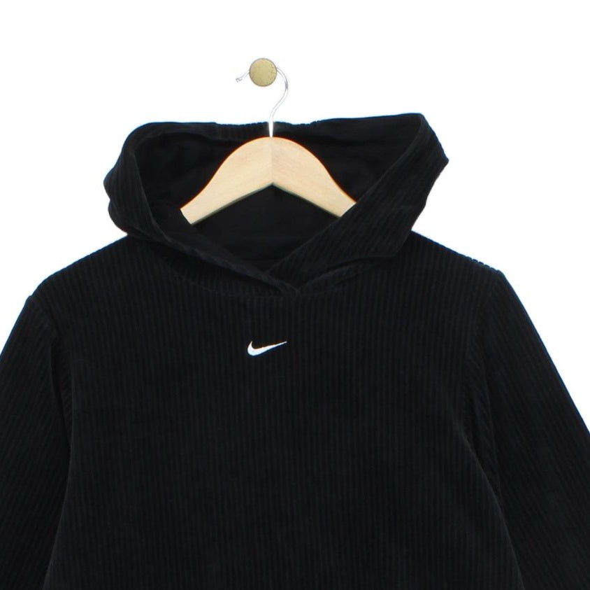 Womens Corduroy Hoodie Athletic Streetwear