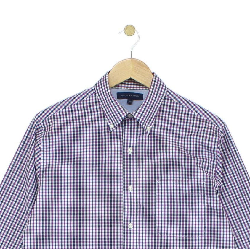 Mens Check Shirt Long Sleeve