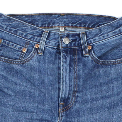 Womens Denim Skirt Frayed Hem Classic