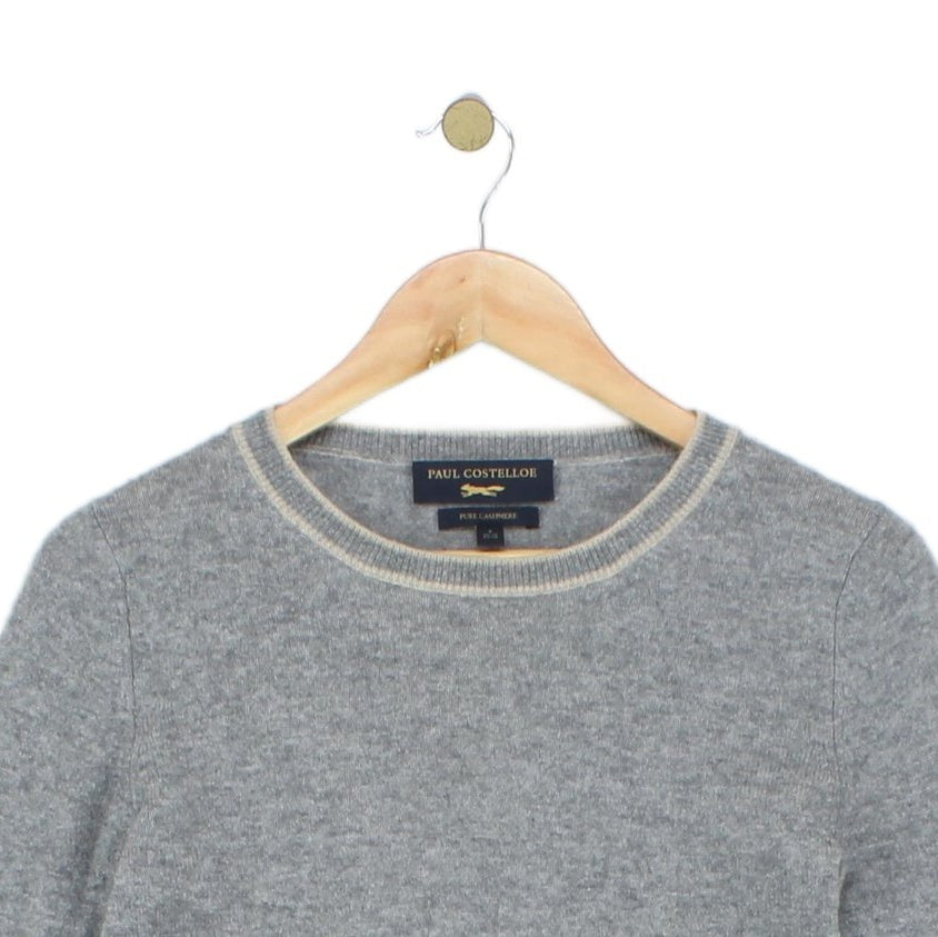 Womens Cashmere Jumper Crew Neck 3/4 Sleeve