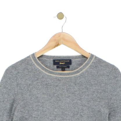 Womens Cashmere Jumper Crew Neck 3/4 Sleeve