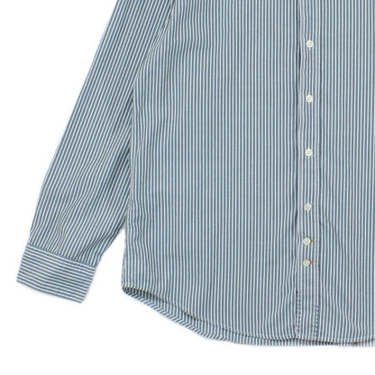 Mens Striped Shirt Long Sleeve Button Up