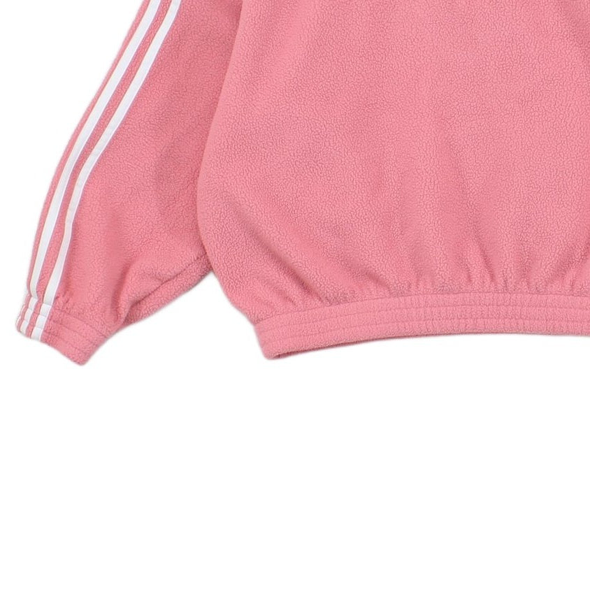 Womens 1/4 Zip Fleece Retro Oversized