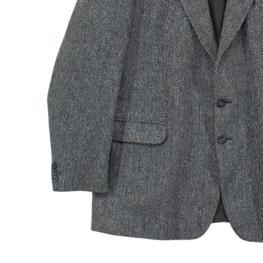 Mens Tweed Blazer Uk Made Herringbone