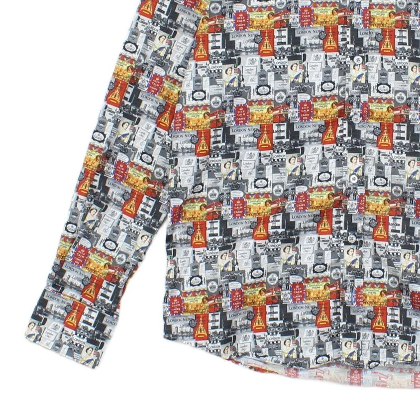Mens Queen Elizabeth Shirt London Cotton