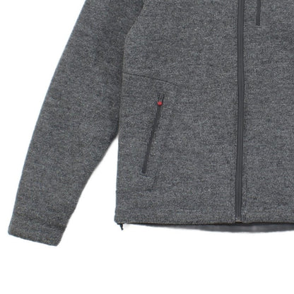 Mens Fleece Jacket Outdoor Full Zip Wool Blend