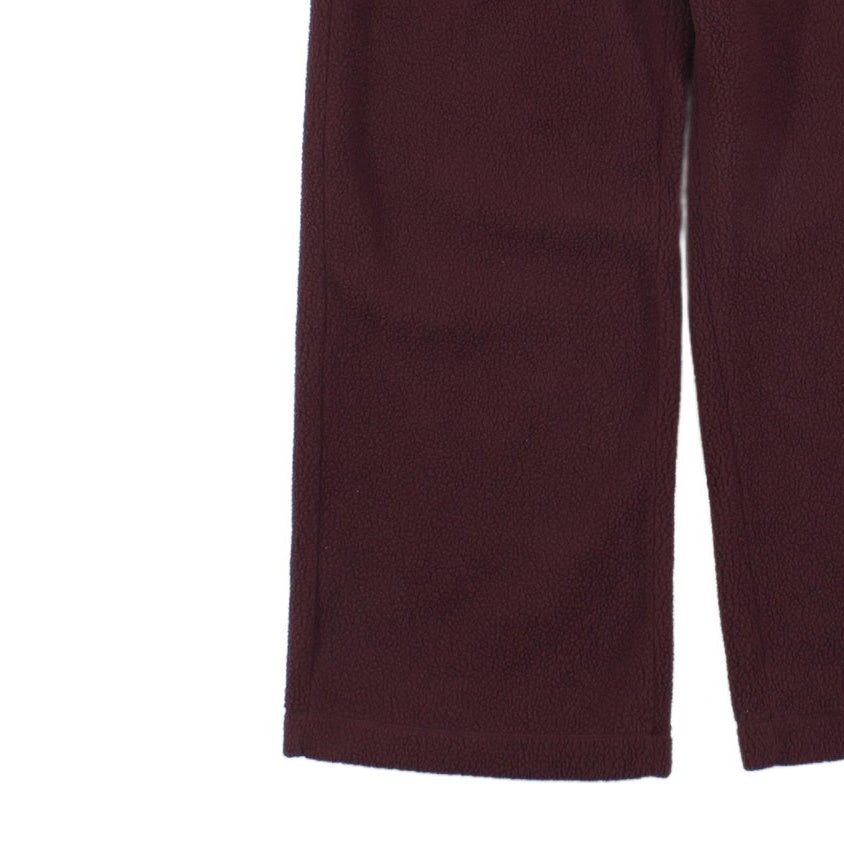 Womens Fleece Joggers Elastic Wide Leg