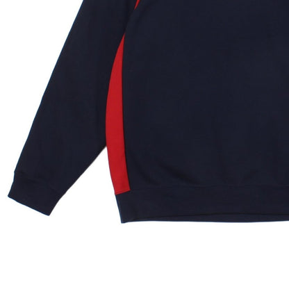 Mens Sweatshirt Embroidered Long Sleeve Big Crest
