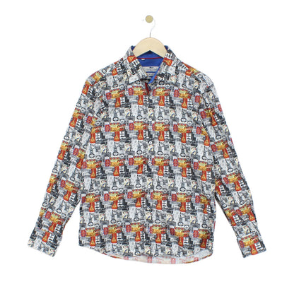 Mens Queen Elizabeth Shirt London Cotton