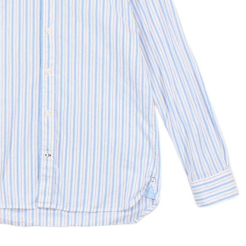 Mens Striped Shirt Button Up Long Sleeve