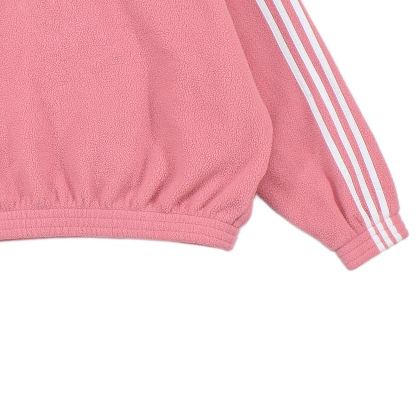 Womens 1/4 Zip Fleece Retro Oversized