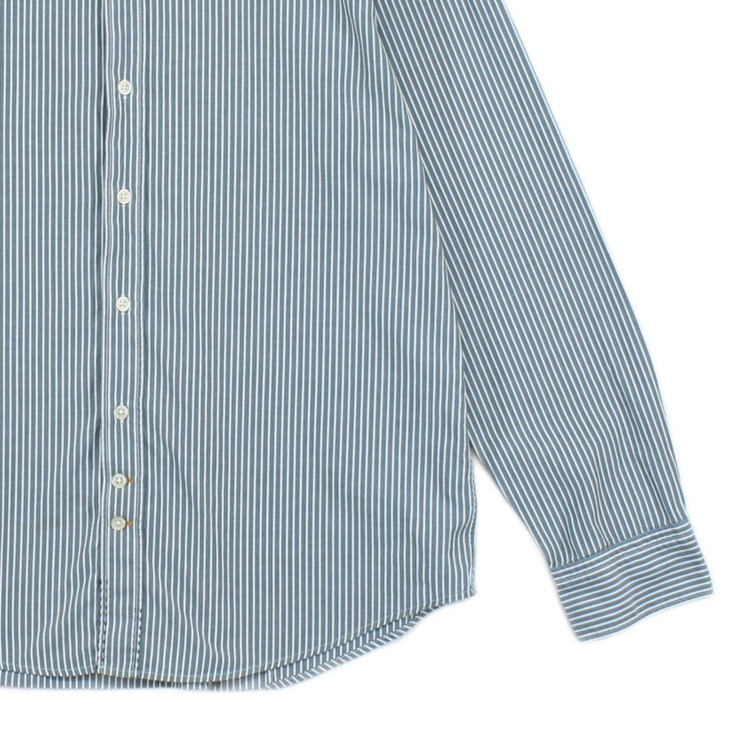 Mens Striped Shirt Long Sleeve Button Up
