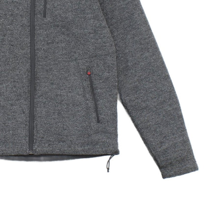 Mens Fleece Jacket Outdoor Full Zip Wool Blend
