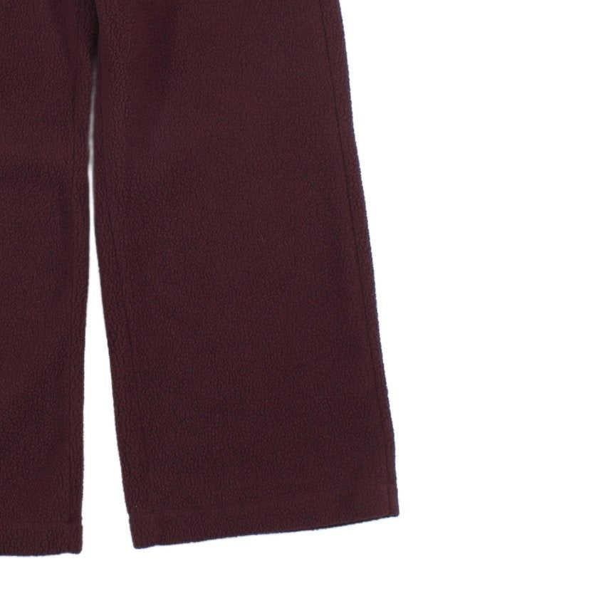 Womens Fleece Joggers Elastic Wide Leg