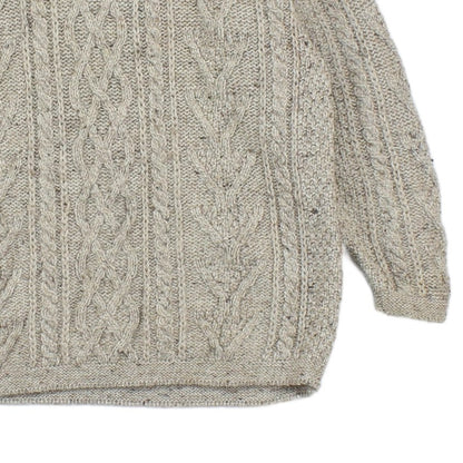 Mens Cable Knit Jumper Uk Made Chunky Knit