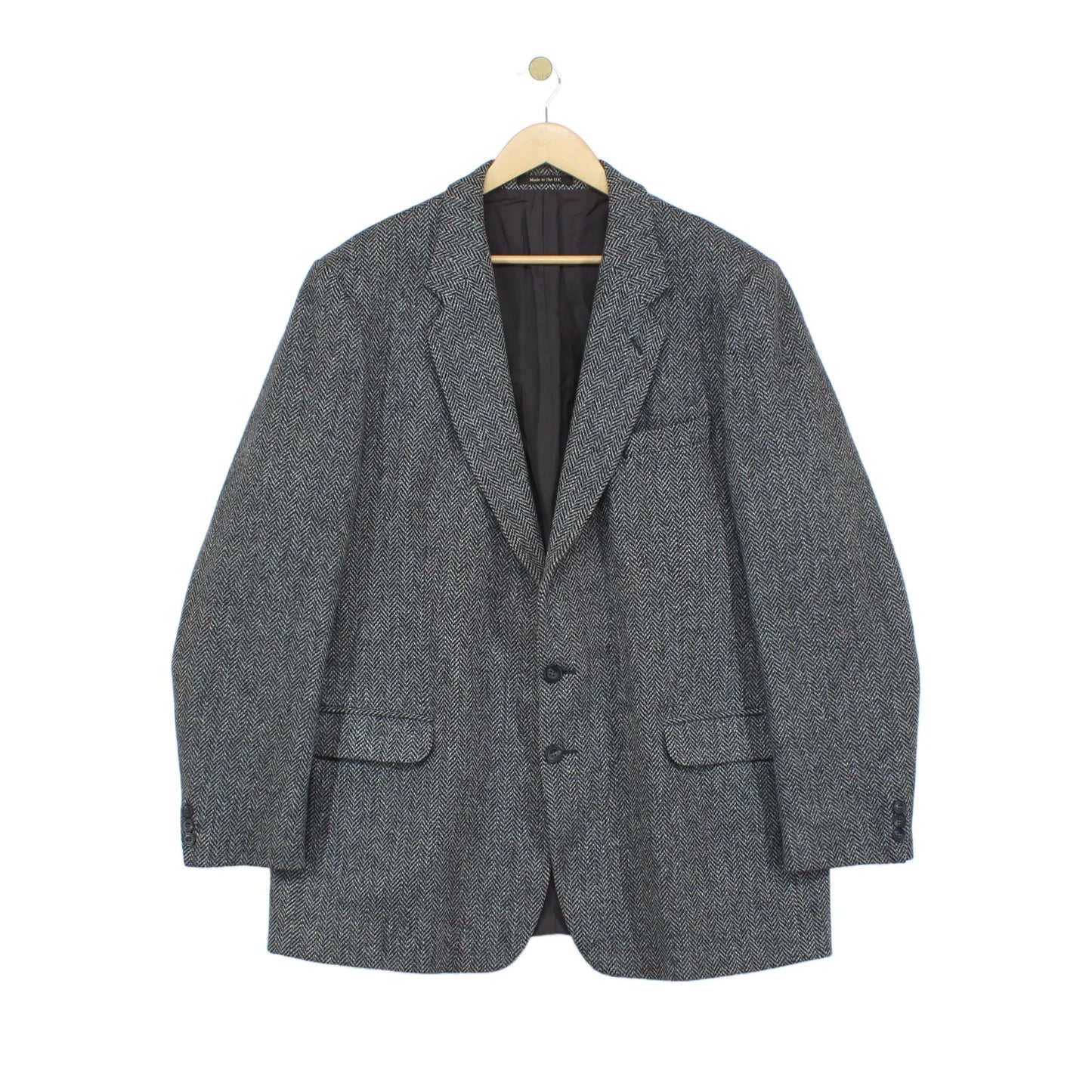 Mens Tweed Blazer Uk Made Herringbone