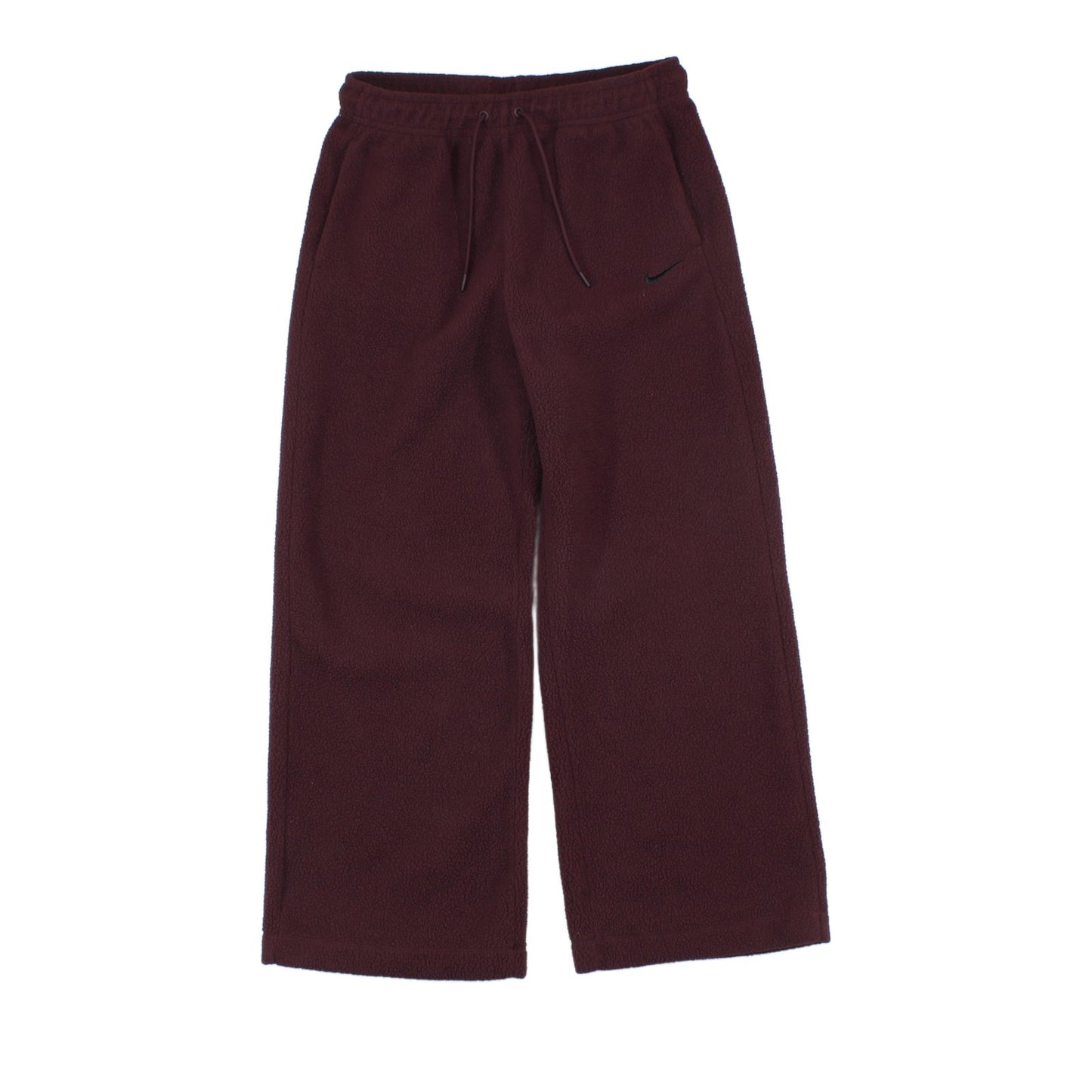 Womens Fleece Joggers Elastic Wide Leg