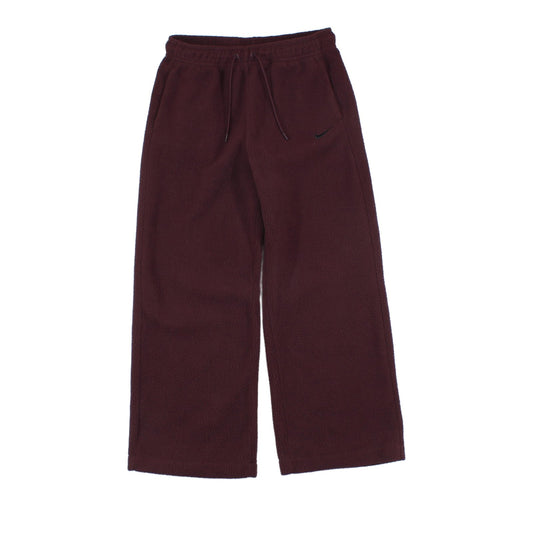 Womens Fleece Joggers Elastic Wide Leg