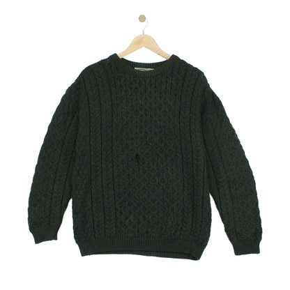 Mens Cable Knit Jumper Uk Made Chunky Knit
