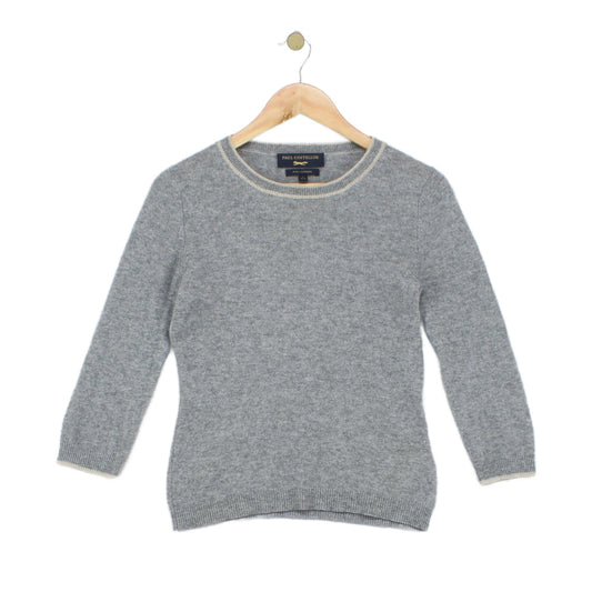 Womens Cashmere Jumper Crew Neck 3/4 Sleeve