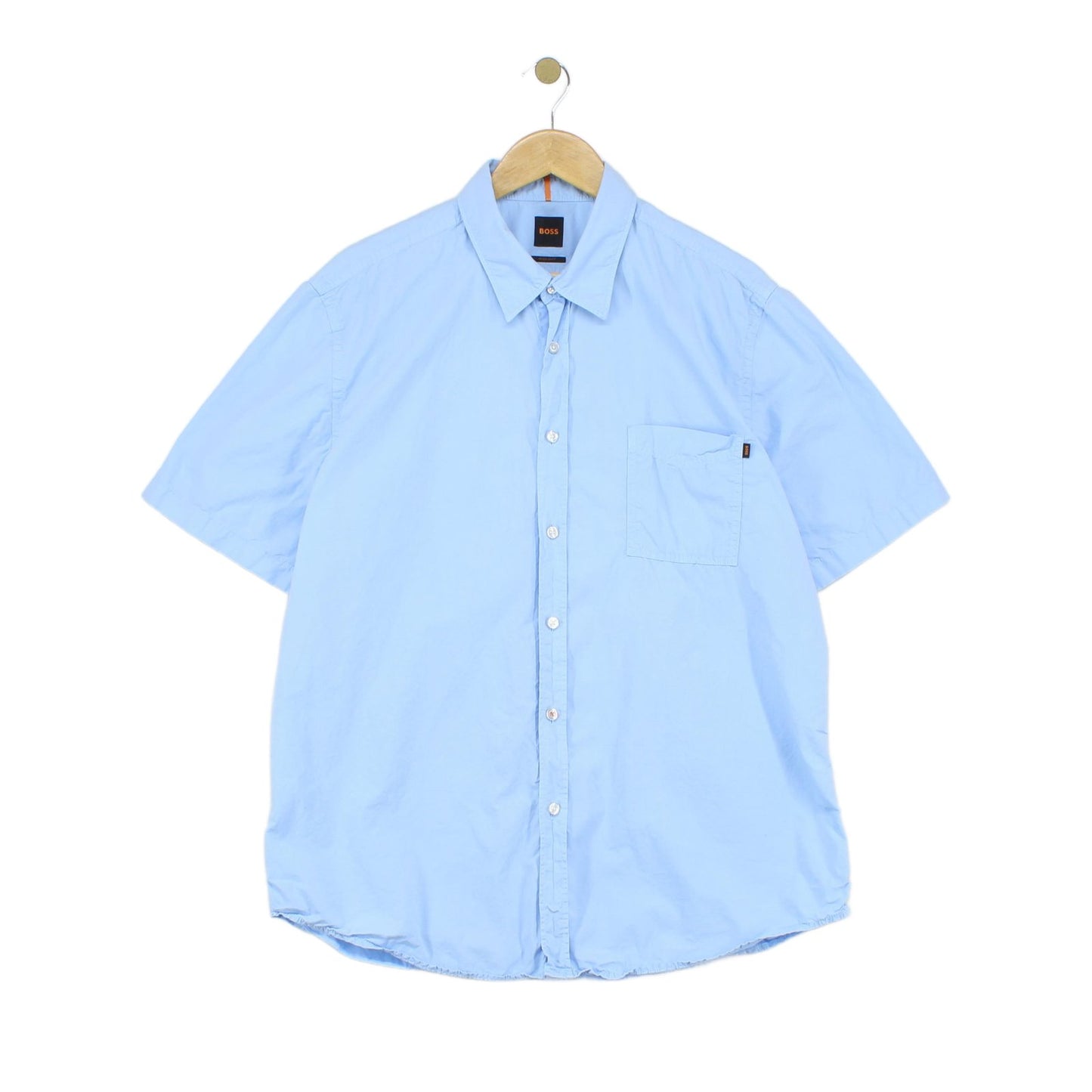 Mens Shirt Short Sleeve Button Up Summer