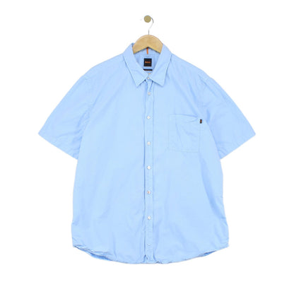 Mens Shirt Short Sleeve Button Up Summer