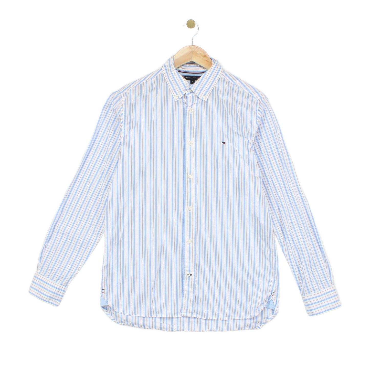 Mens Striped Shirt Button Up Long Sleeve