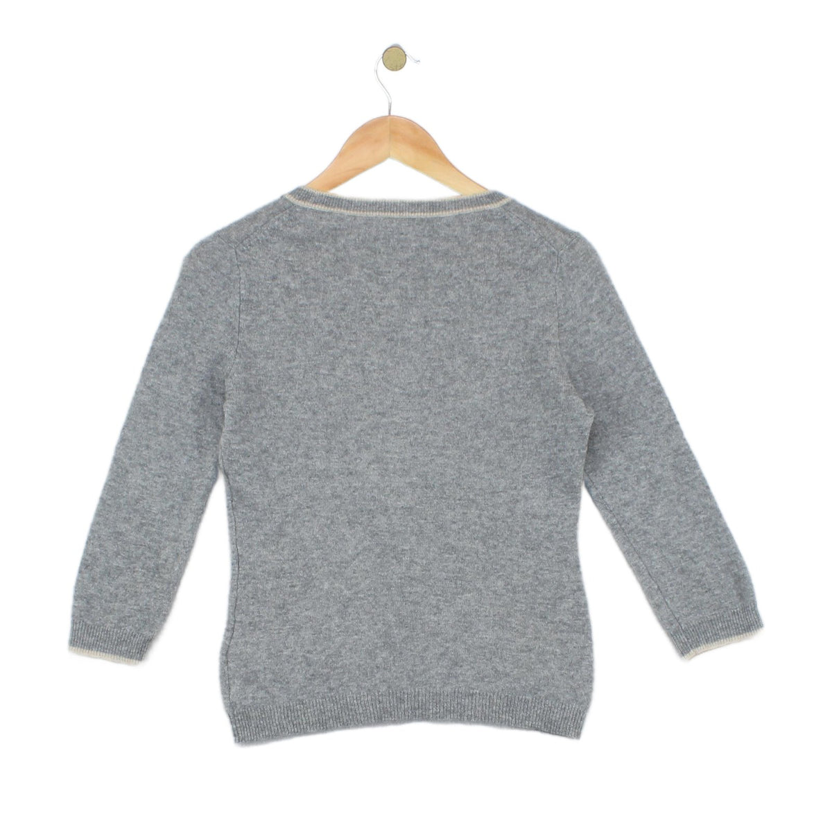 Womens Cashmere Jumper Crew Neck 3/4 Sleeve